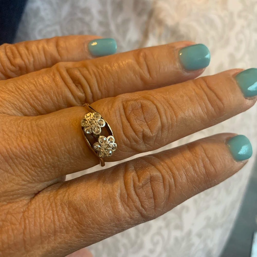 Estate Very Rare Art Deco 1900-1920 18k gold diamond ring
